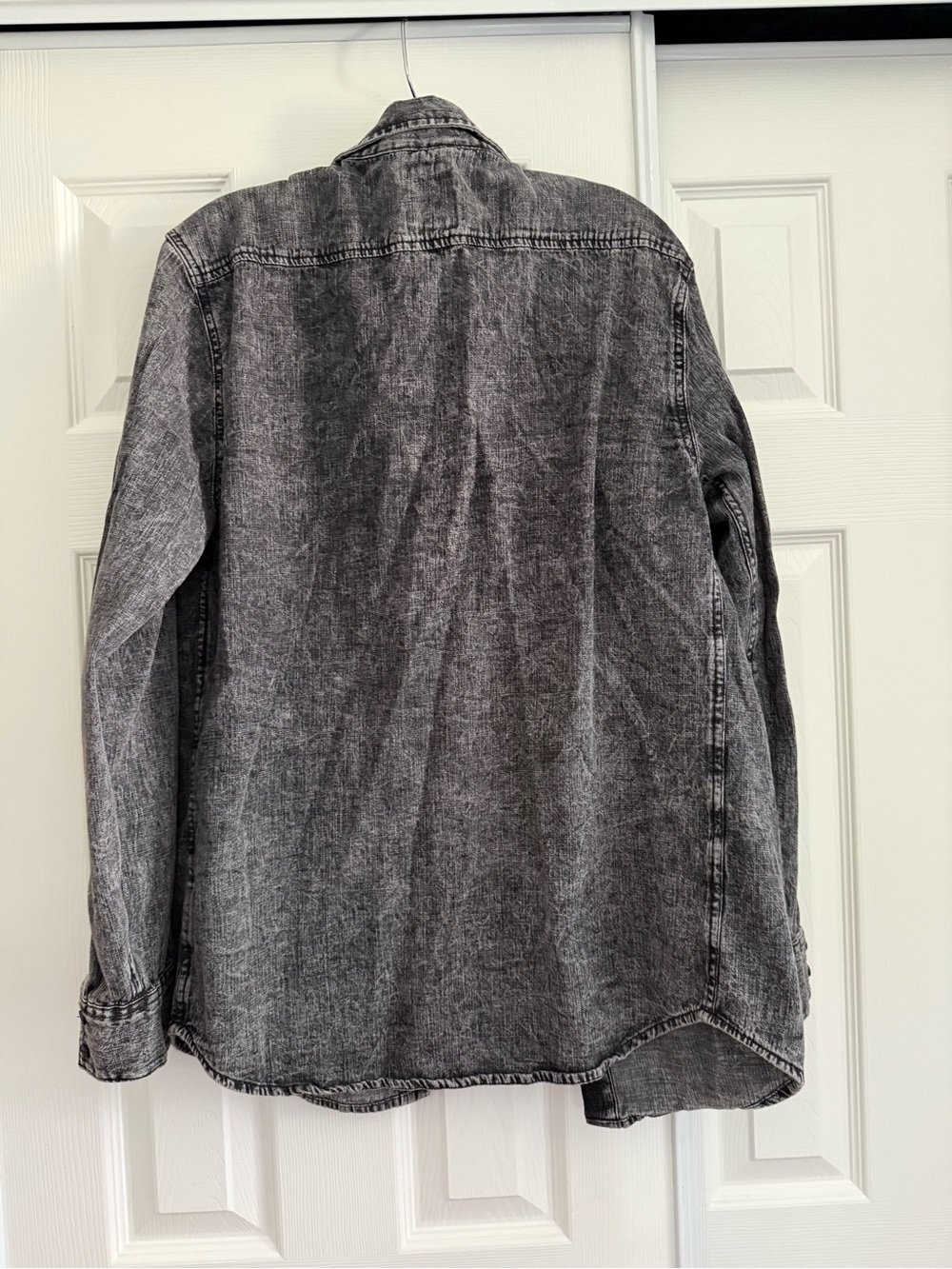 Levi's Black Acid-Wash Denim Shirt Jacket - Picture 3 of 5